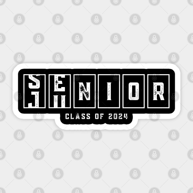 Class of 2024 Senior Gifts Funny Seniors 2024 Sticker by KsuAnn